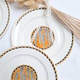 Assiettes plates Sarreguemines modèle Nomeny