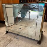 Art deco mirrored chest of drawers