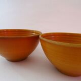 Brown arcopal bowls