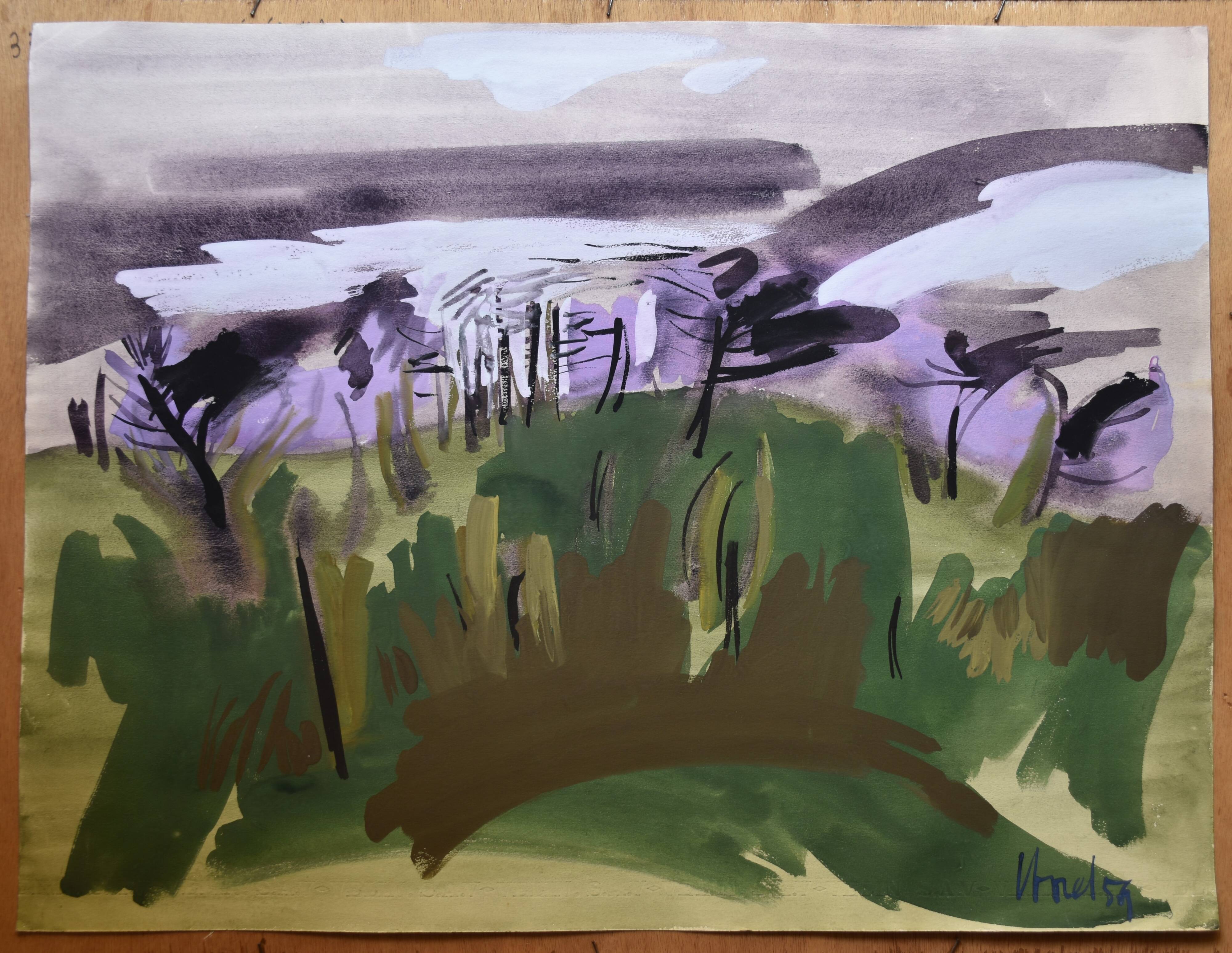 Jeannie Borel, Autumn Landscape in Switzerland (1959)