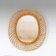 Mid- Century Modern Sunburst Bamboo Mirror, Franco Albini, Italy 1960s