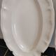 2 oval raviers Sarreguemines solid ivory color