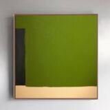 Original anise green painting trio 80x80 cm