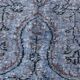 Tapis vintage en laine bleue