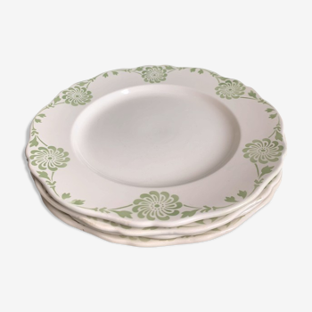 Set de 4 assiettes plates Lunéville