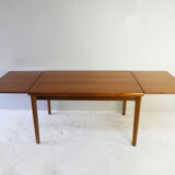 1960’s mid century modern Danish extending draw leaf dining table by AM Mobler