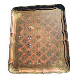 Large rectangular Venetian Florentine tray
