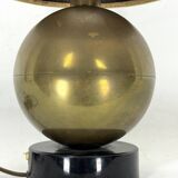 Vintage Brass sphere table lamp. Italy 1970s