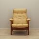 Yellow leather armchair, Danish design, 1960s, production: Denmark