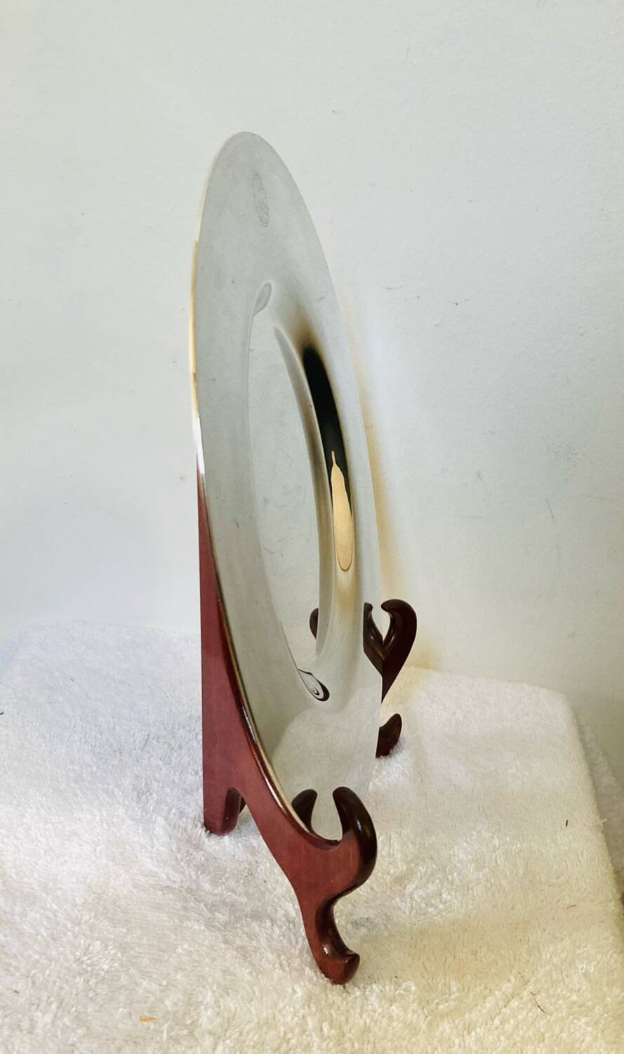 Petrossian silver-plated metal dish, hallmarked, France