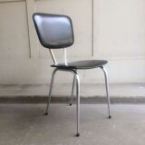 Chaise skaï noir vintage