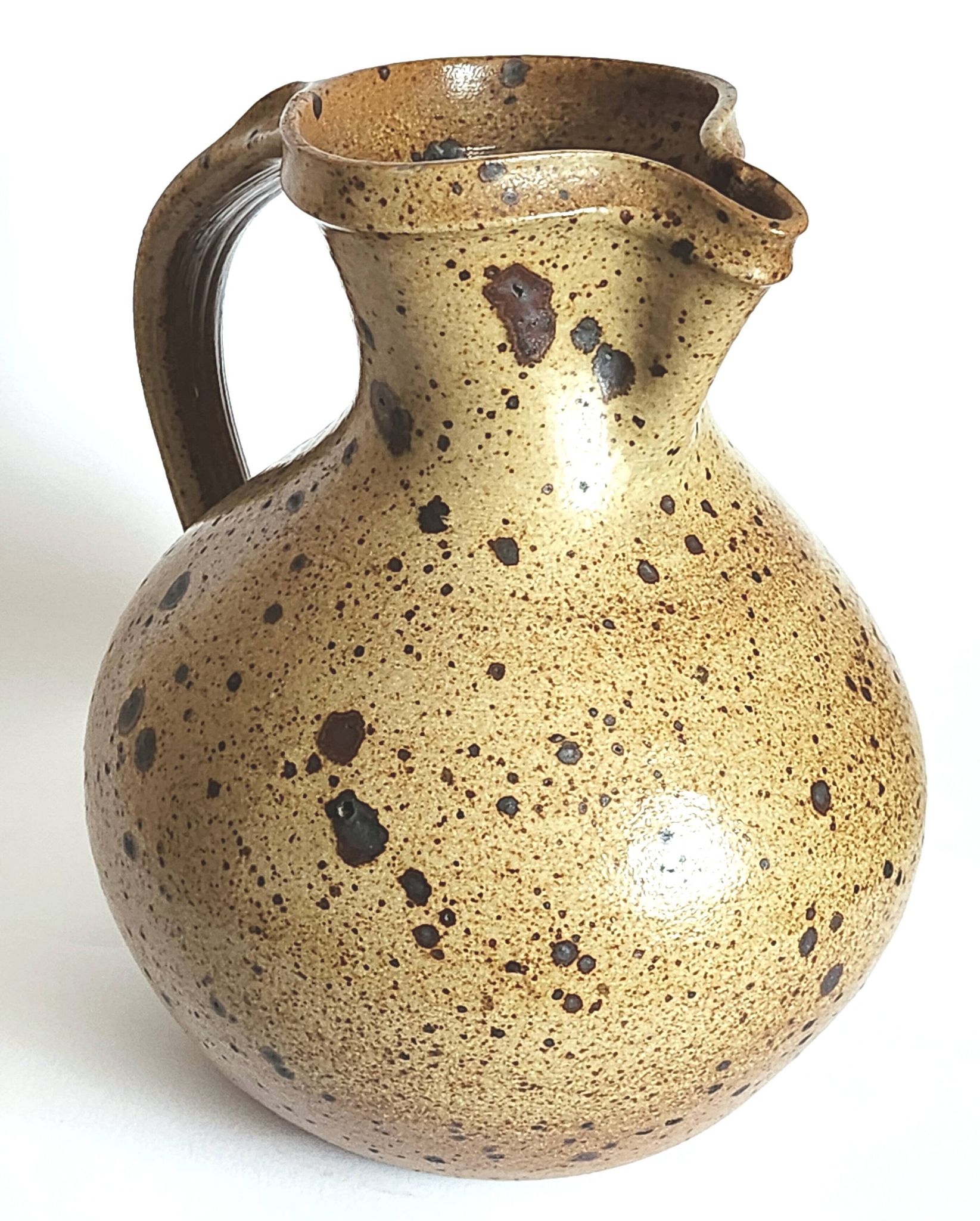 Pichet vase en grès pyrité 20 cm