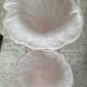A pair of large Italian corolla vases in glass paste.