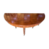 Table à manger demi-lune Louis Philippe à 8 allonges 430 cm