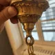 Antique chandelier with pendants – Louis XV style – gilded brass
