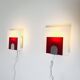 Minimalist Postmodern Wall Lights by Nafa Nybro Armaturfabrik, Sweden 1980s