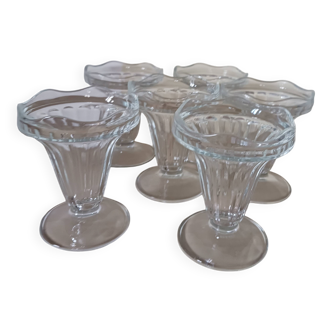 Vintage ice cream bowls.