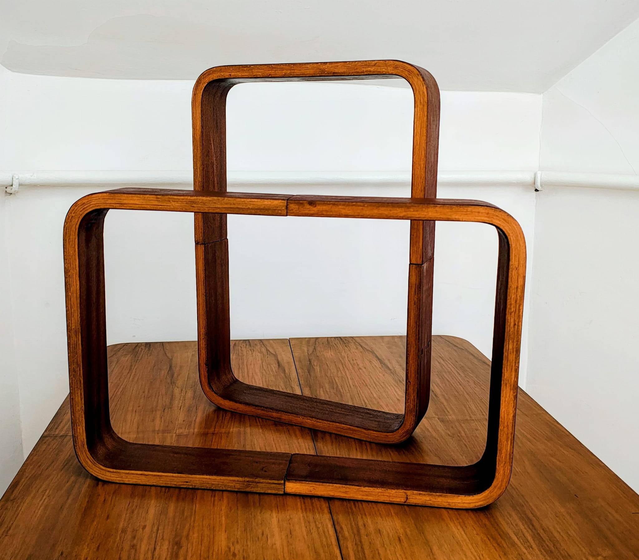 Czech Decorative Shelves attributed to Ludvik Volak for Drevopodnik Holesov