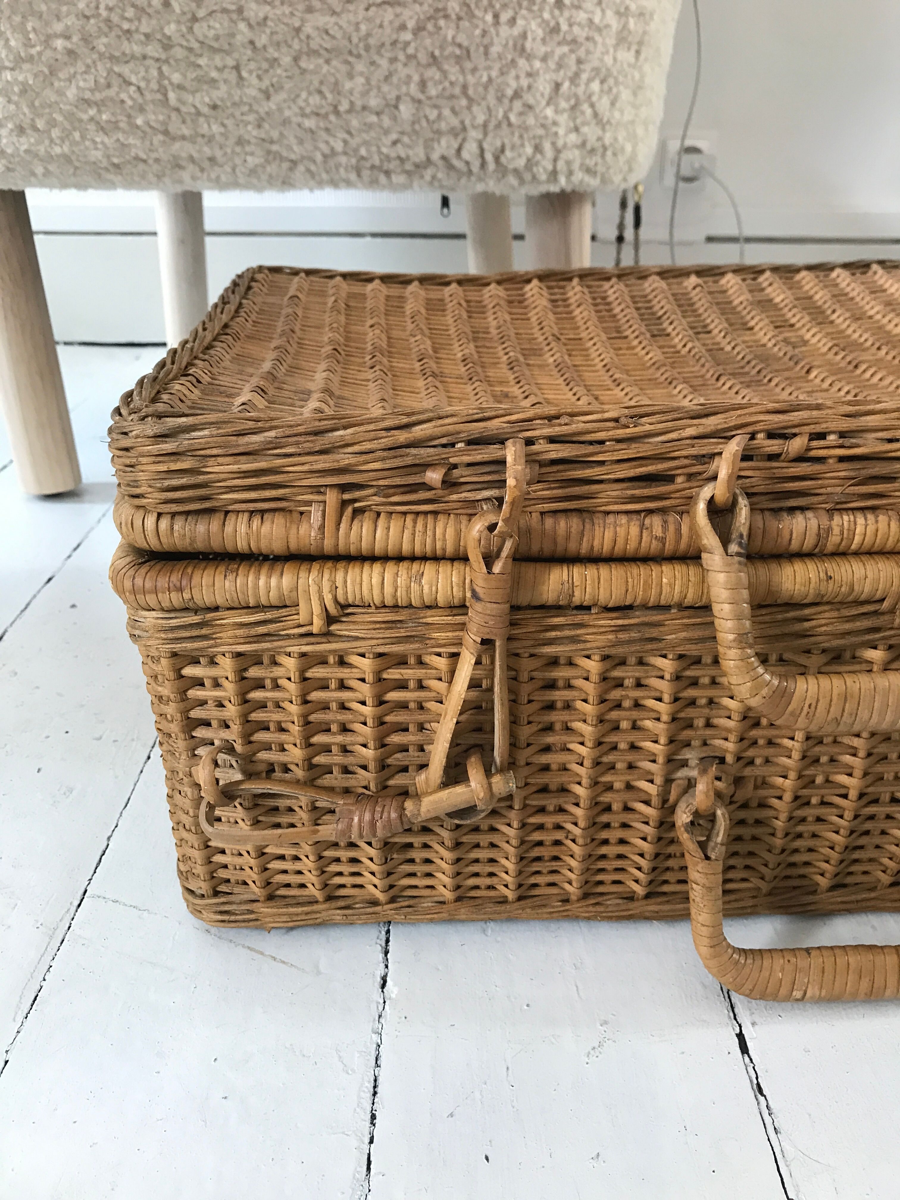 Rattan suitcase
