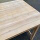 Renovated extendable farmhouse dining table in solid oak, 1950, 200cm.