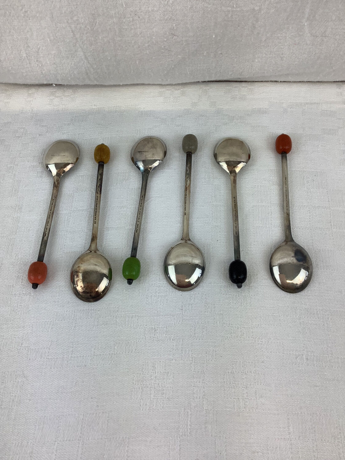 Coffret 6 cuillères à moka fabrique anglaise