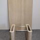Table basse minimaliste en travertin, Italie vers 1970