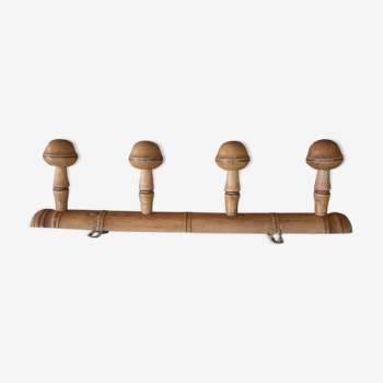 Wooden coat rack