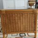 Braided rattan coffee table