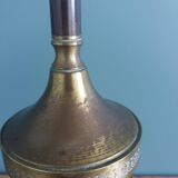 Lampe pied bronze laiton doré