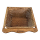 Wood and wicker basket