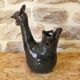Vase en céramique en forme de poule