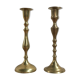 Brass candlestick duo