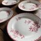 Ensemble de 4 assiettes plates en faïence de Maastricht