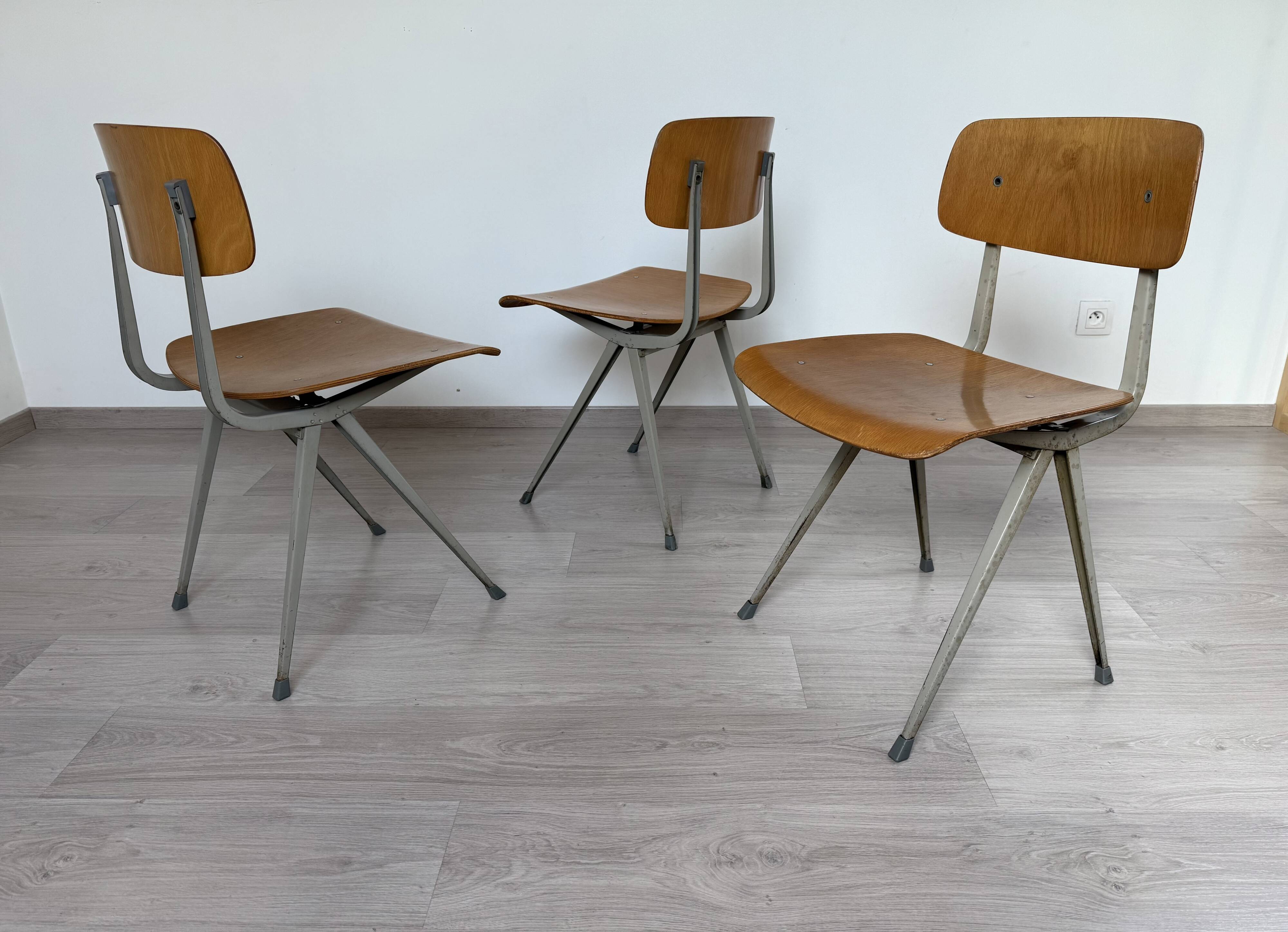 Set of 3 Friso Kramer chairs for Ahrend by Cirkel Result 60s 70s