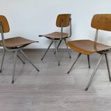 Set of 3 Friso Kramer chairs for Ahrend by Cirkel Result 60s 70s