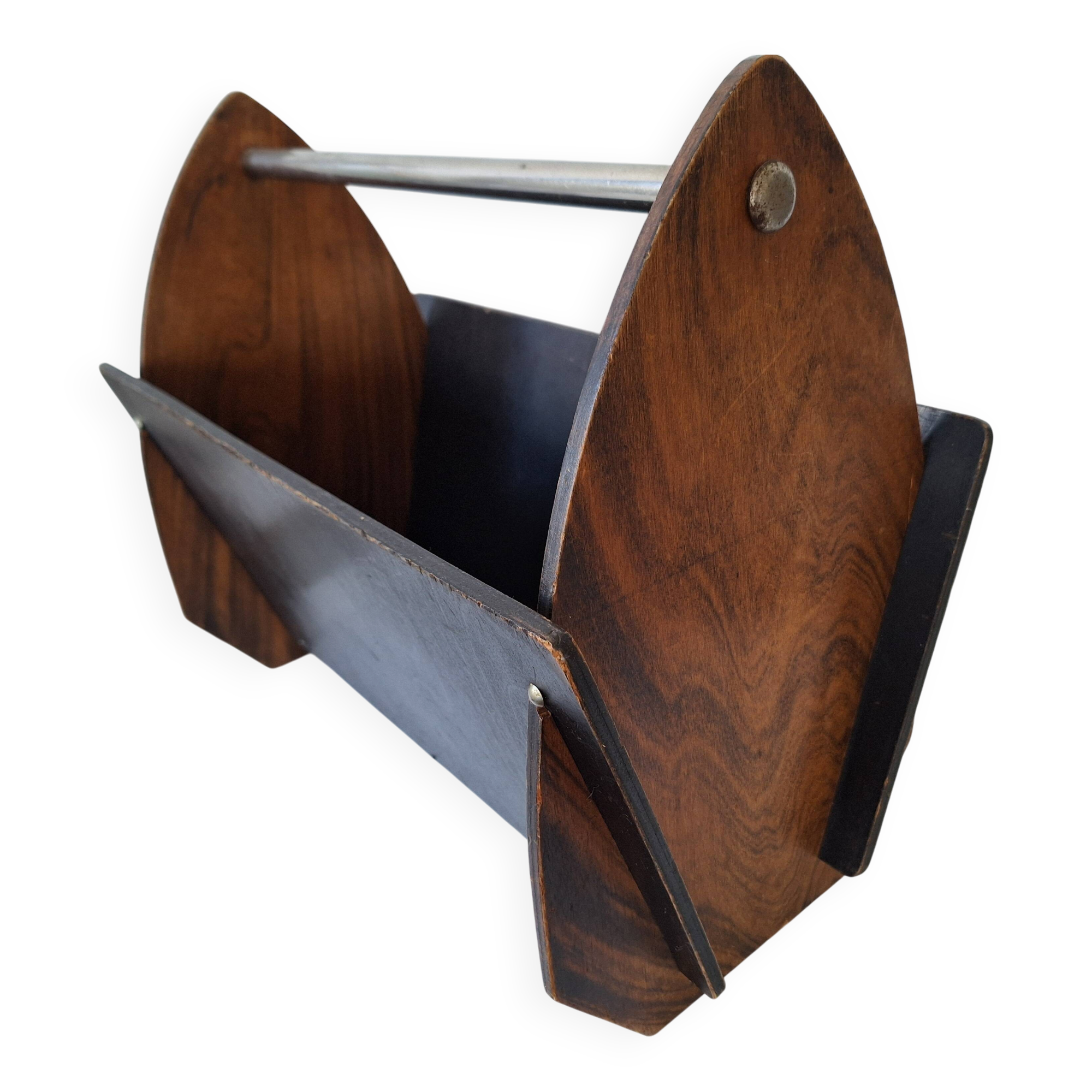 Art Deco magazine rack newspaper rack