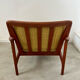 Old Scandinavian design armchair in vintage teak year 60