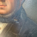 Notable portrait XIX, man, oil on canvas, to restore
