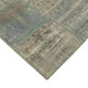 Hand-knotted anatolian contemporary 196 cm x 301 cm grey patchwork carpet