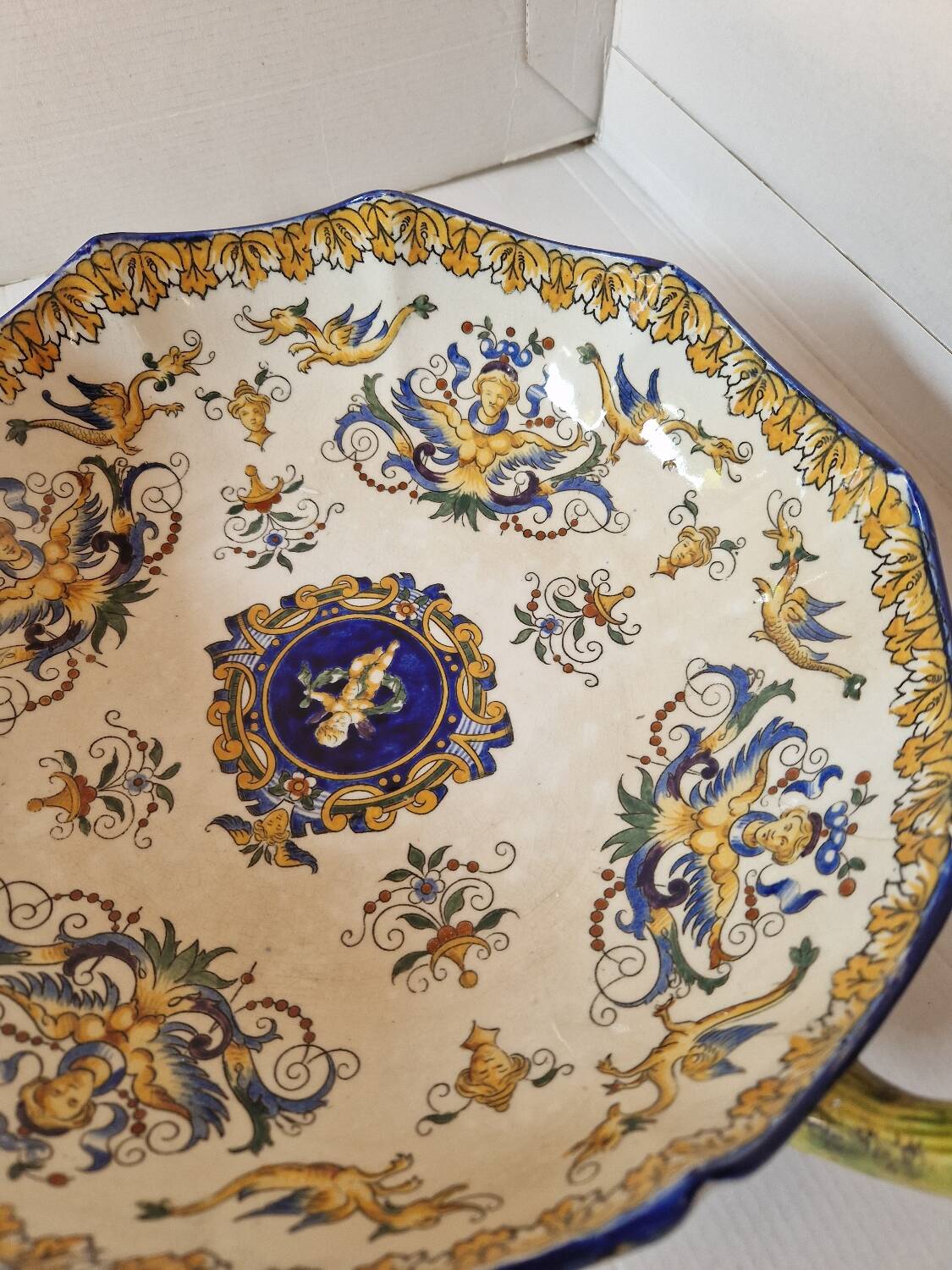 Old ceramic cup / salad bowl signed gien 1900