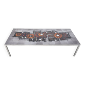 Vintage ceramic coffee table by Perignem, 1960s
