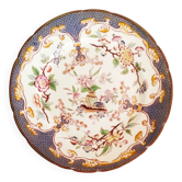 Assiette à dessert en porcelaine décor Minton 247, Sarreguemines
