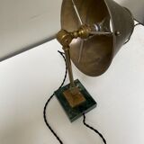 Articulated brass lamp