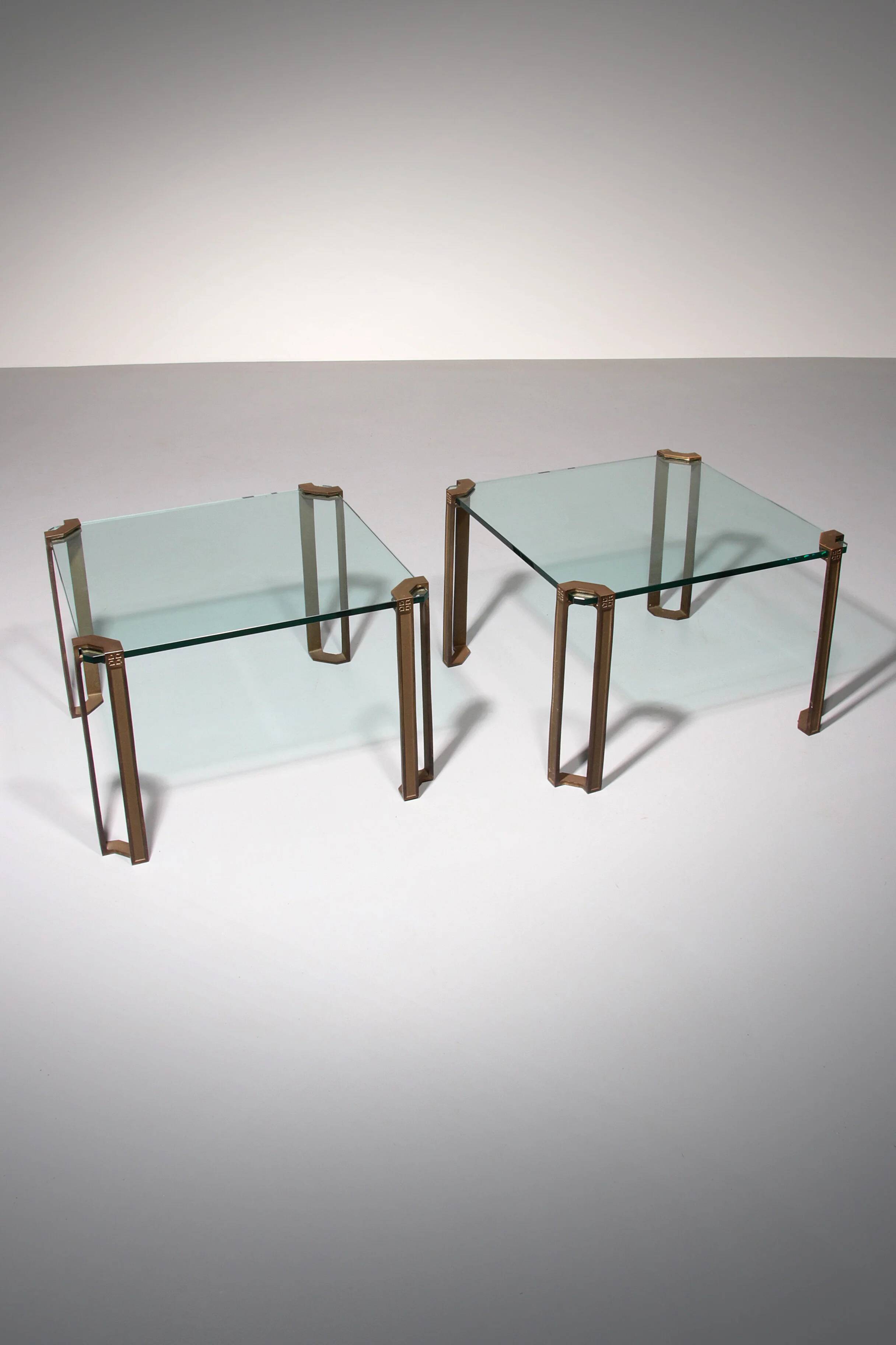 Design intemporel de Peter Ghyczy – Tables d'appoint T24 des années 1970 (60x60x45)