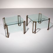 Design intemporel de Peter Ghyczy – Tables d'appoint T24 des années 1970 (60x60x45)