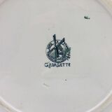 Round serving dish, Moulin des Loups, Georgette model