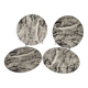 Set of 4 large Villeroy & Boch marble effect plates – 27 cm