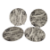 Set of 4 large Villeroy & Boch marble effect plates – 27 cm