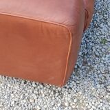 Pair of armchairs and De Sede sofa in cognac leather from the 70s/80s