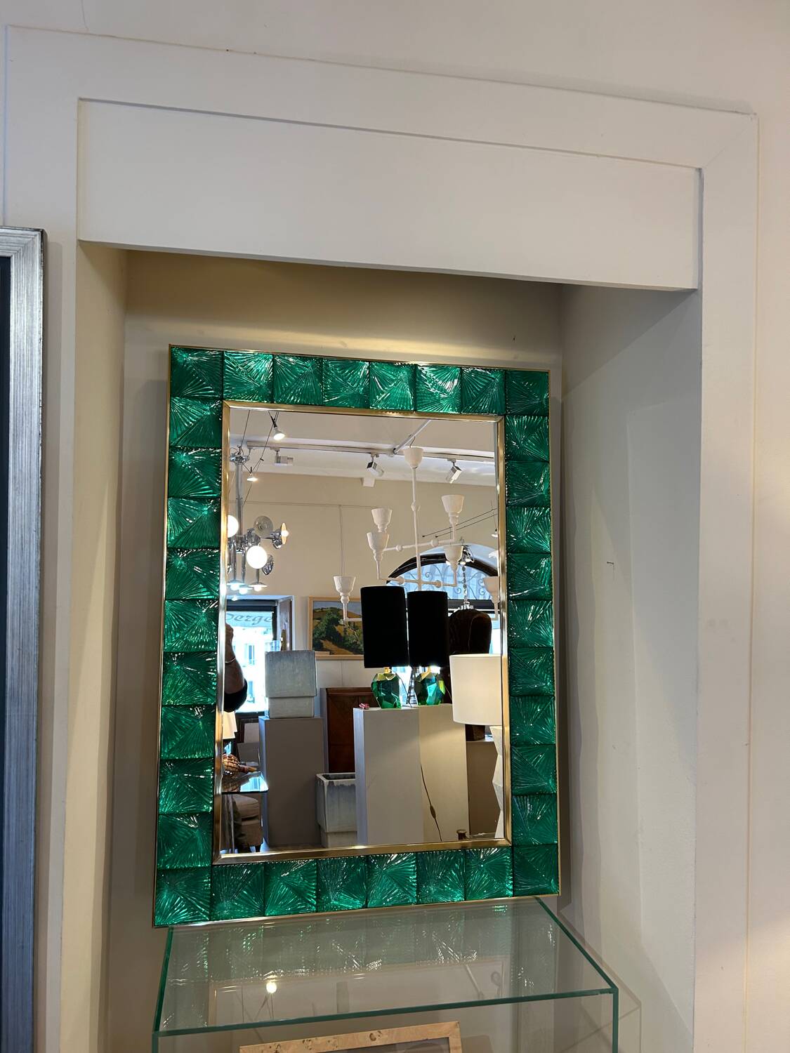 Murano mirror, cut glass, 20th century